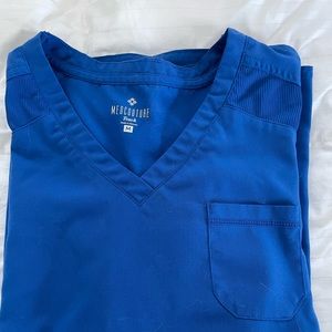 Med Couture Medium Scrub Top Royal Blue